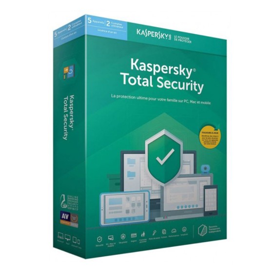 KASPERSKY TOTAL SECURITY 1AN 5 POSTES prix