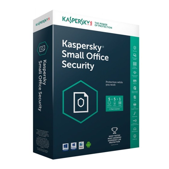 KASPERSKY SMALL OFFICE SECURITY 7.0 5 POSTES 1 SERVEUR